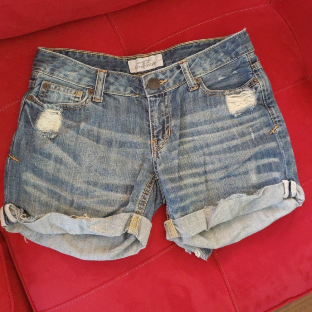 Distressed Jean Shorts from Aeropostale